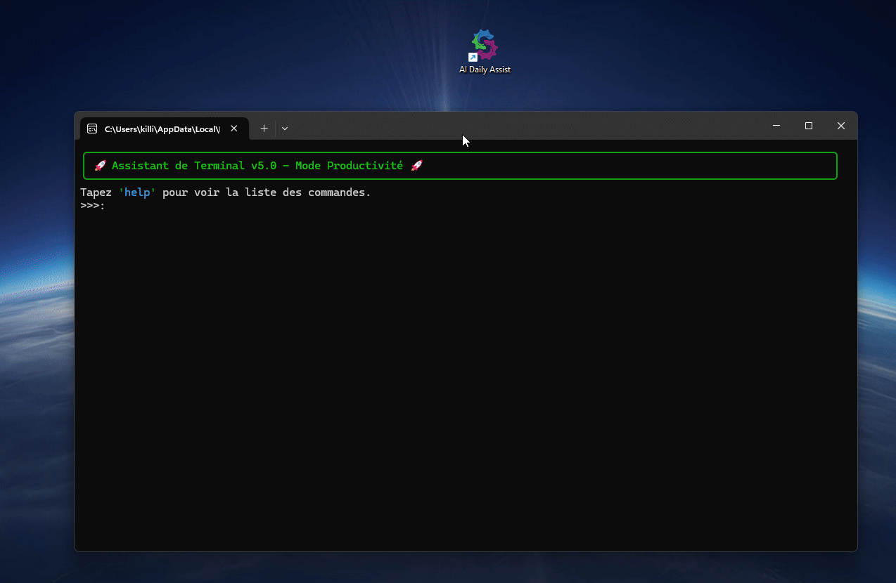 Démo animée de l'assistant AIDA